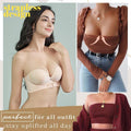 Strapless decolleté-bh met tepels