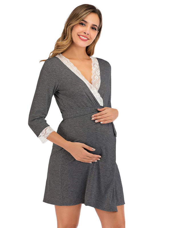 "Dreamy Lace Bump"  Maternity Dress