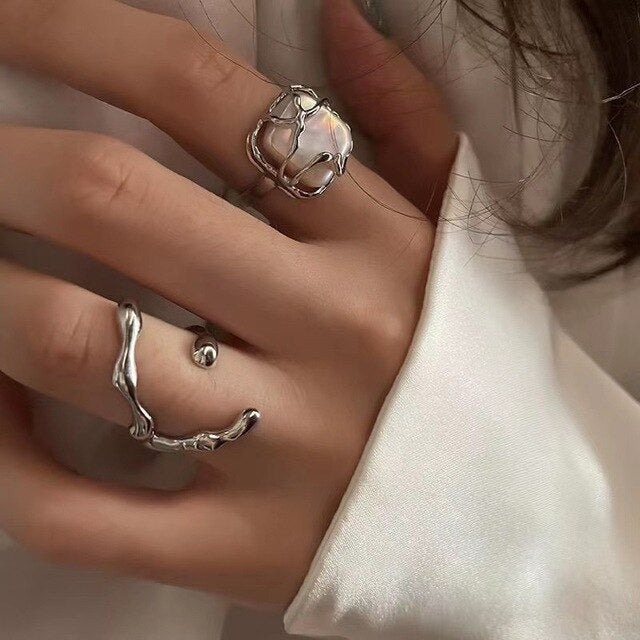 Women's Vintage knuckle Boho Ring Set