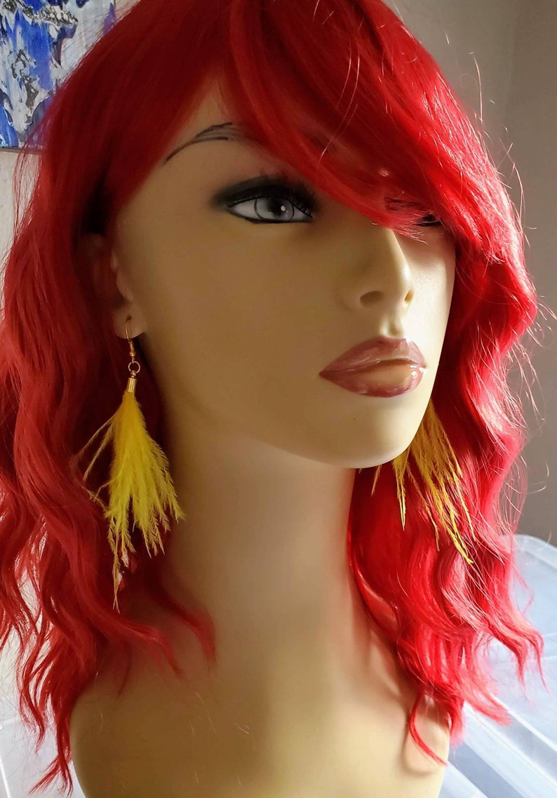 Dark Red Wig Shoulder Length & Multi- Textured