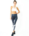 Kleurcontrast legging - Zwart / Wit