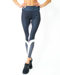 Kleurcontrast legging - Zwart / Wit
