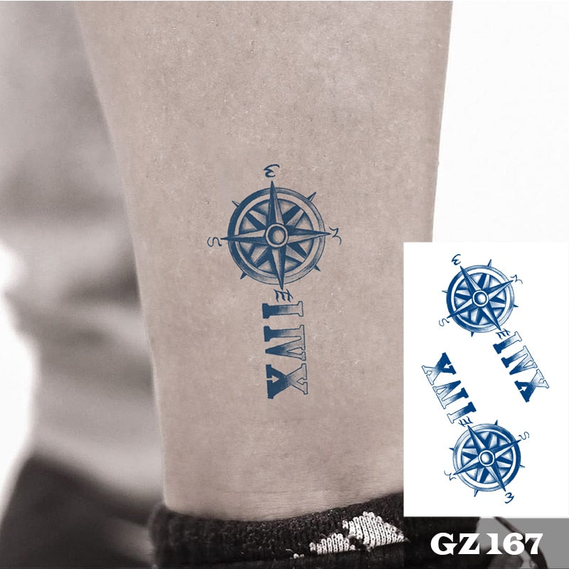 Life's Compass Temporary Tattoo