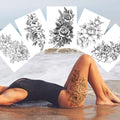 Sexy Flower Temporary Tattoo