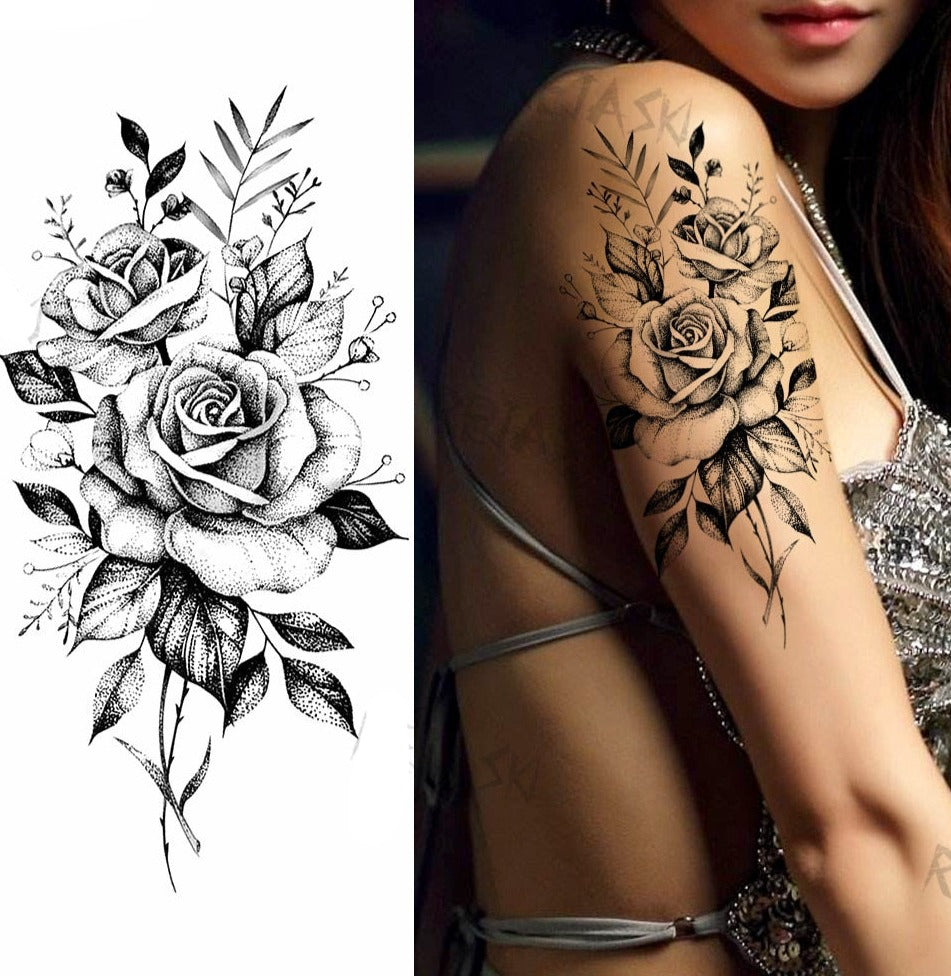 BodyChic ™ Temporary Tattoo Flower Set