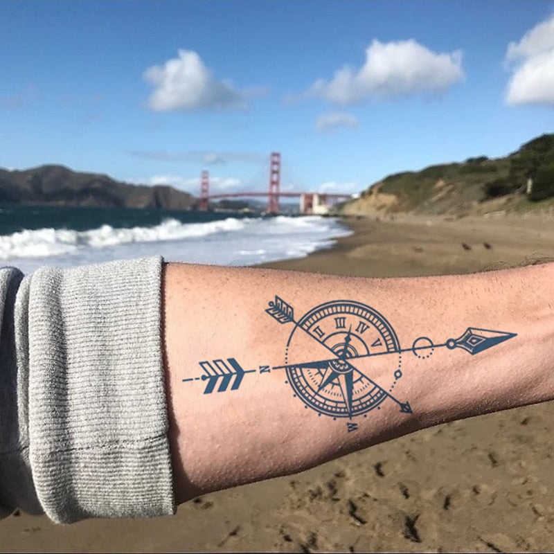 Life's Compass Temporary Tattoo