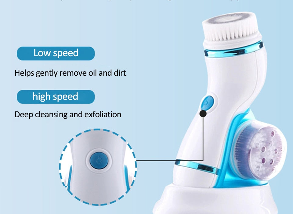 SKINREVIVE-C™ 4 In 1 Pores Face Cleansing Brush Kit