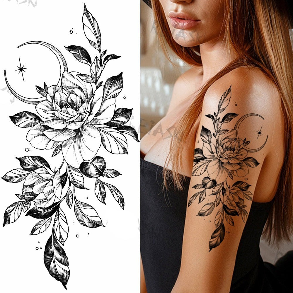 BodyChic ™ Temporary Tattoo Flower Set