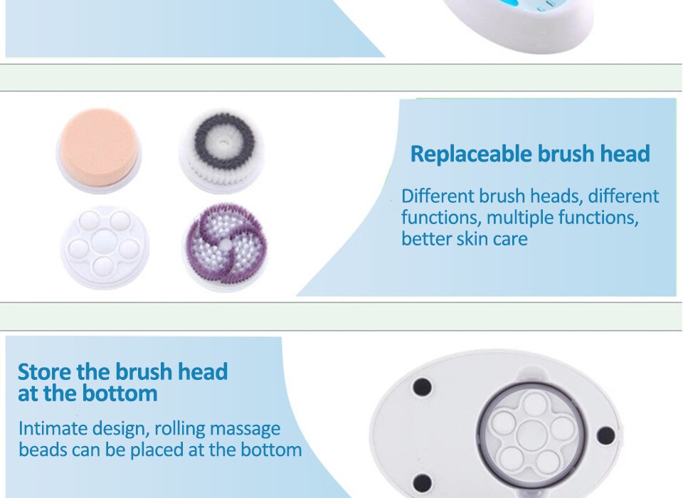 SKINREVIVE-C™ 4 In 1 Pores Face Cleansing Brush Kit