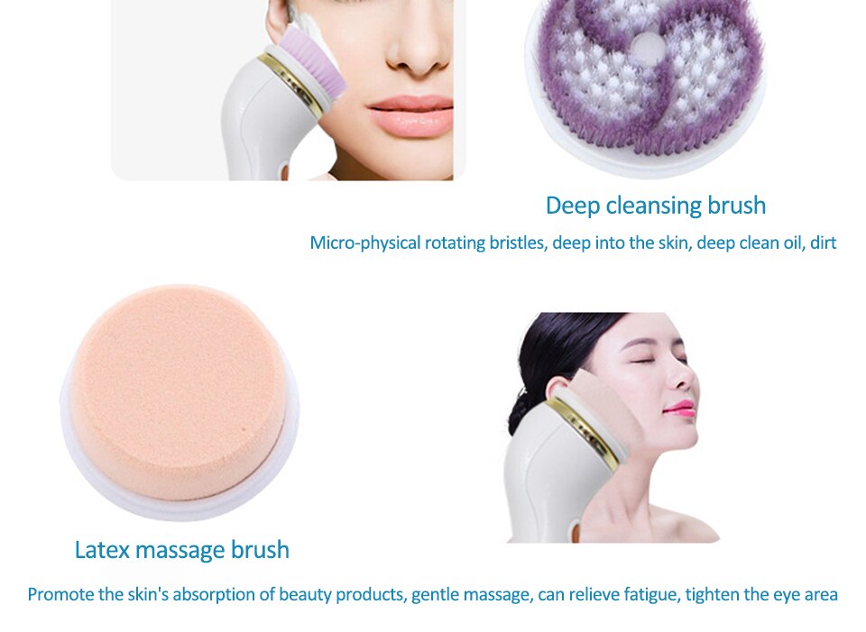 SKINREVIVE-C™ 4 In 1 Pores Face Cleansing Brush Kit