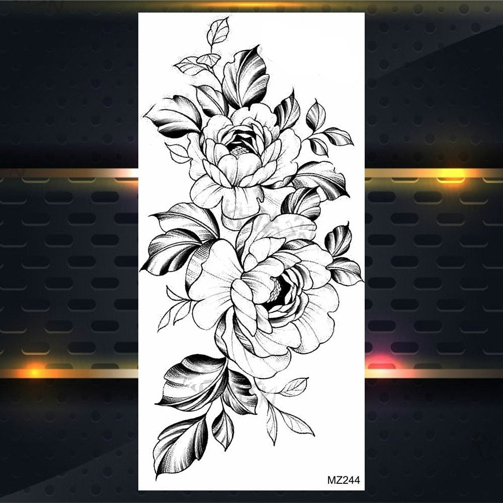 BodyChic ™ Temporary Tattoo Flower Set