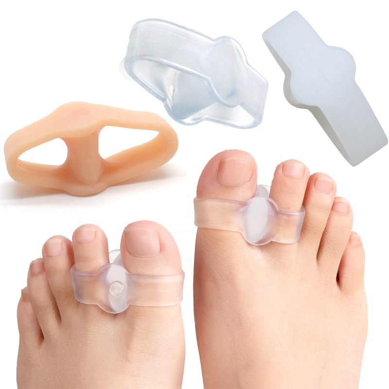 FLEXOSPLIT® 3 Type Soft Elastic Toe Separator Silicone Orthopedic, Spacers Bunion Relief Foot Care