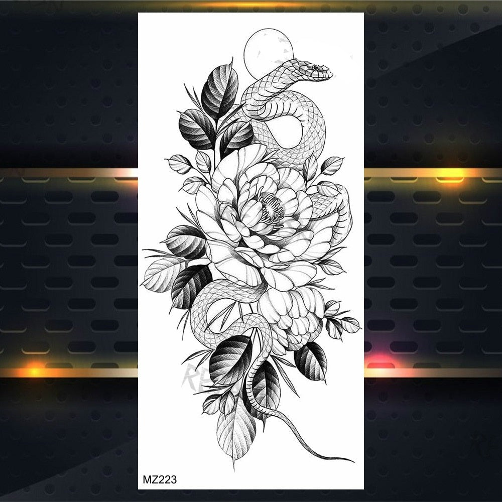 BodyChic ™ Temporary Tattoo Flower Set