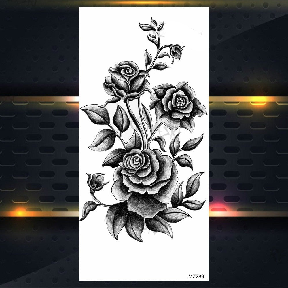 BodyChic ™ Temporary Tattoo Flower Set