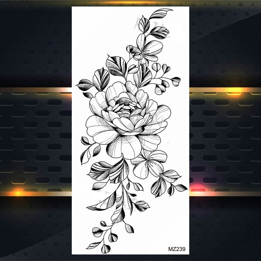 BodyChic ™ Temporary Tattoo Flower Set