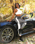 Kleurcontrast legging - Zwart / Wit