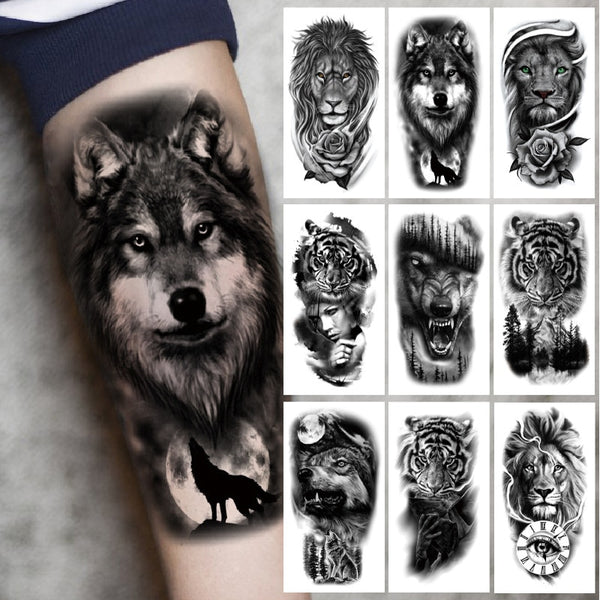 Tatuaggio temporaneo ani-malistico