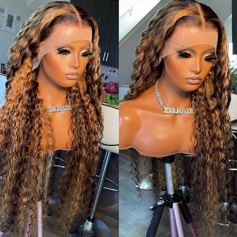 Curly Wigs Human Hair with Bangs