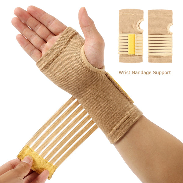 Sportveiligheid Handbeschermende Polsondersteuningsset: 2 stuks elastische bandages voor artritis, verstuikingen en het carpaletunnelsyndroom