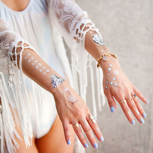 SET DI TATUAGGI TEMPORANEI METALLICI OPHELLIA