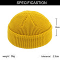 Cuffless Beanie — Unisex Brimless Knit Hat