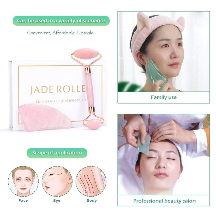 JADE NATURAL FACIAL MASSAGE ROLLER