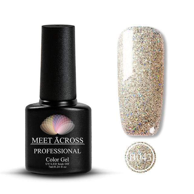 BodiModi Pretty Glitter Platinum Nail Polish