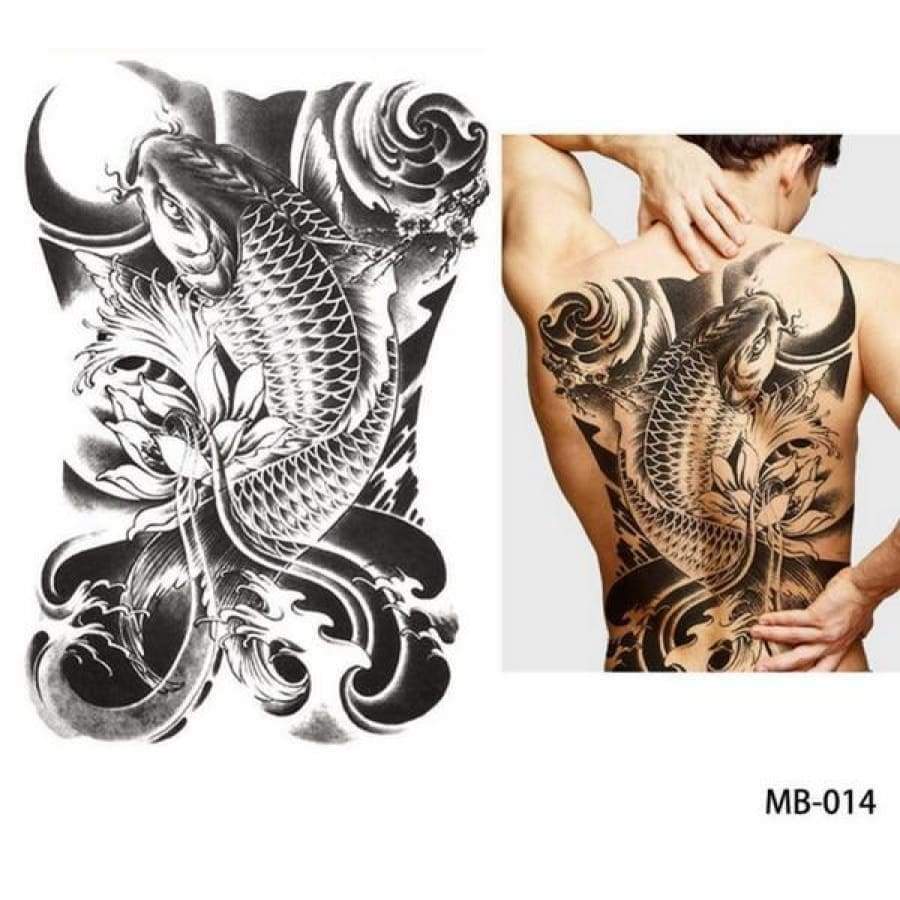 OMG! Back & Chest Art Temp Tattoo