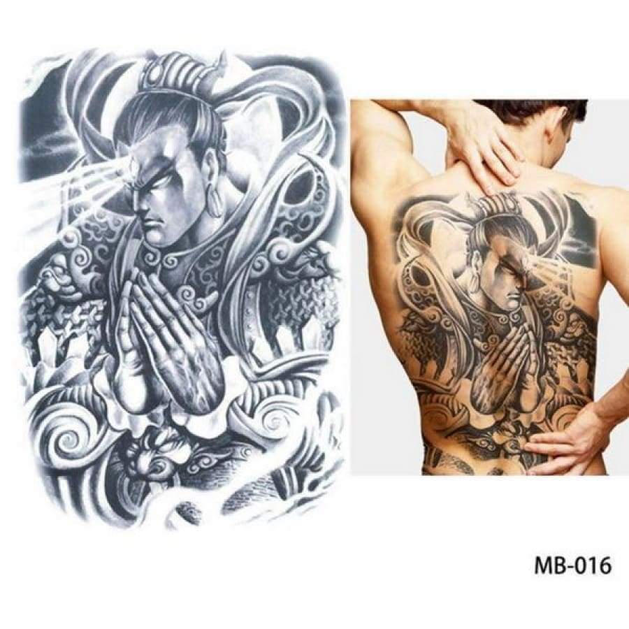 OMG! Back & Chest Art Temp Tattoo