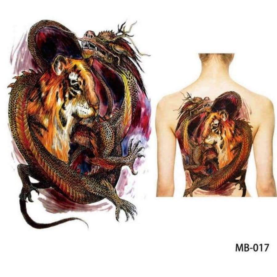 OMG! Back & Chest Art Temp Tattoo