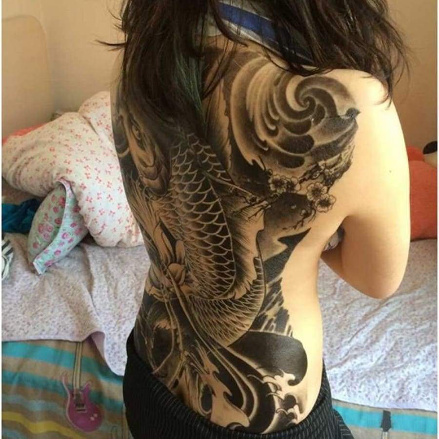 OMG! Back & Chest Art Temp Tattoo
