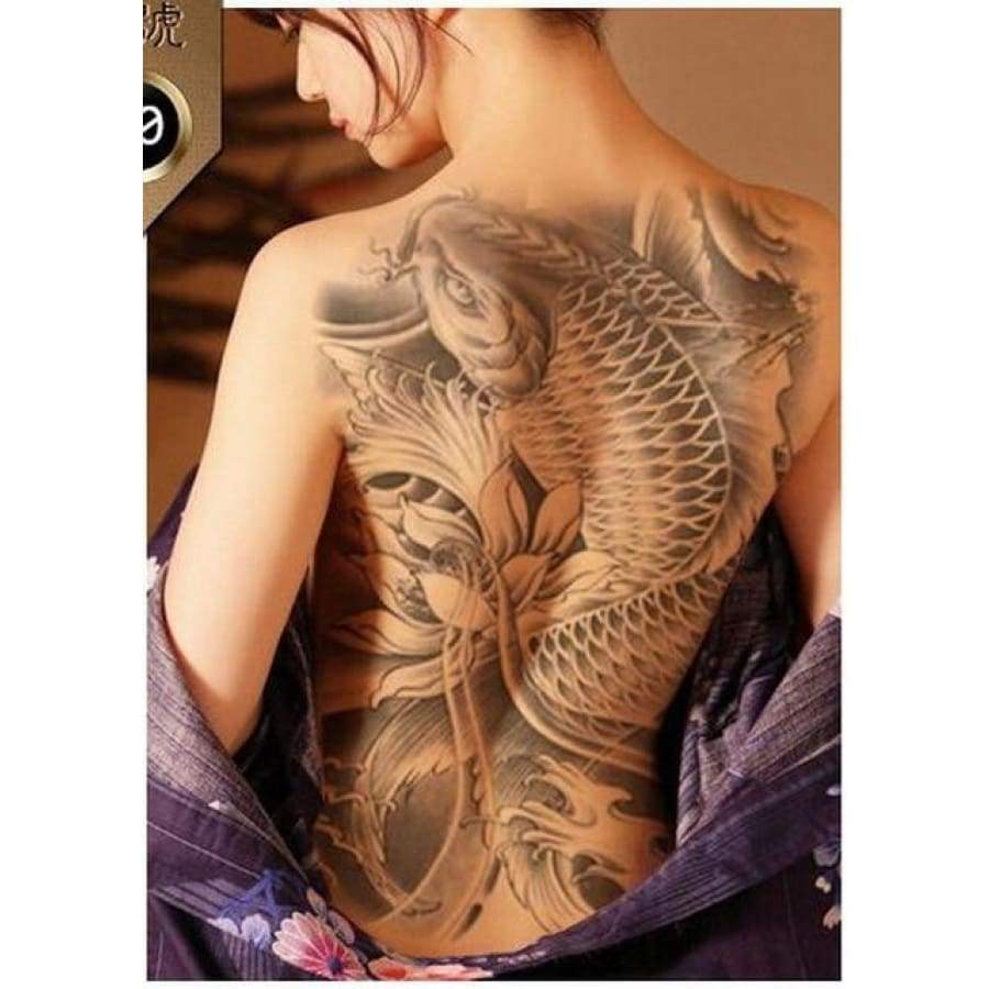 OMG! Back & Chest Art Temp Tattoo