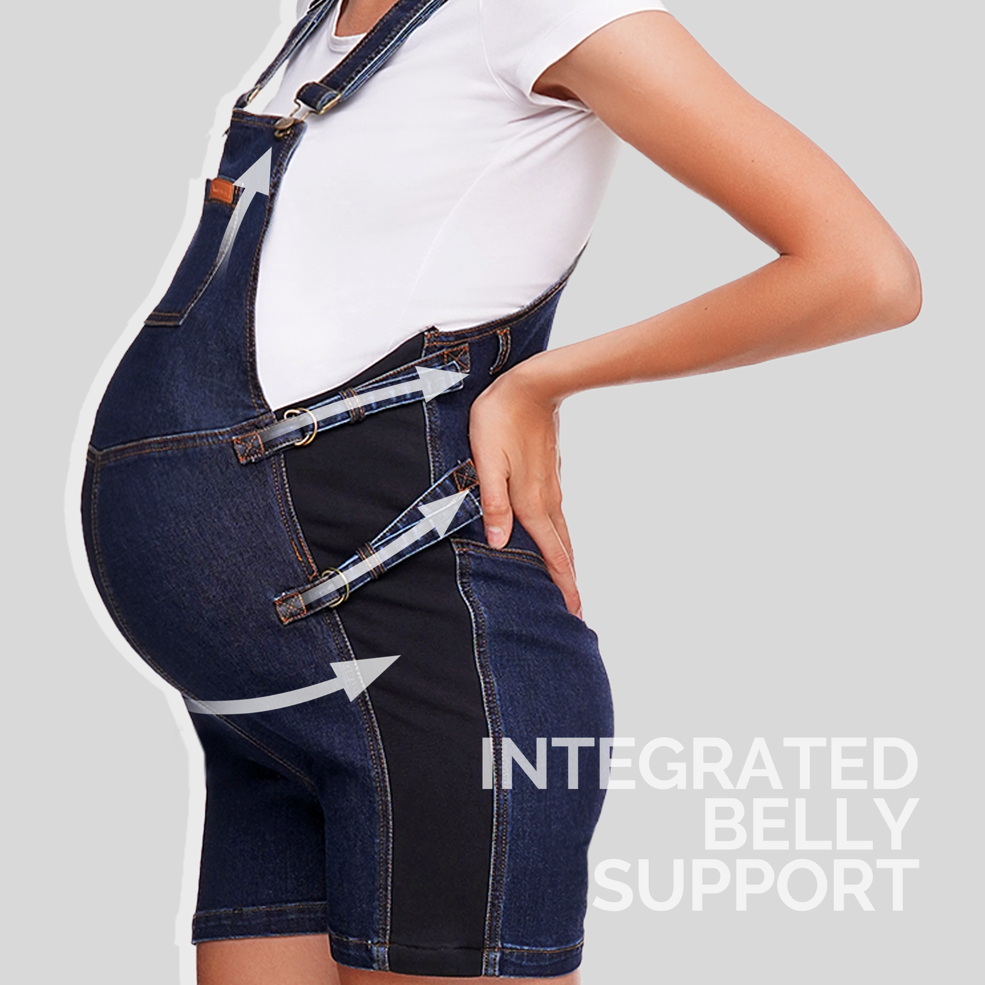 Belly Support Maternity Overall