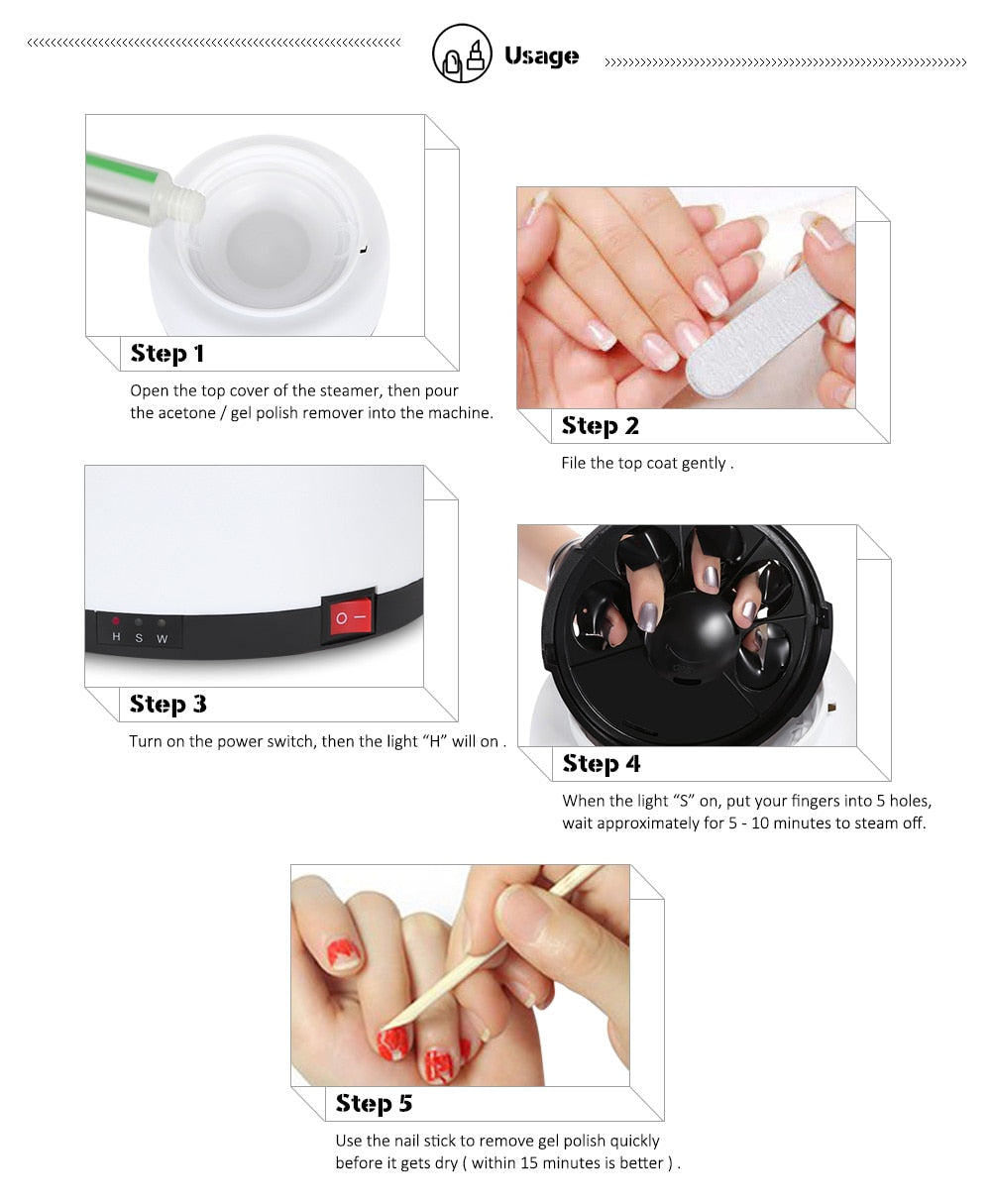 BODIMODI Life Changing Electric Steam Nail Polish Remover