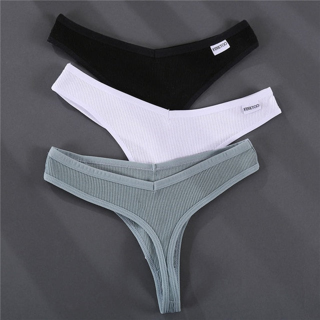 3PCS/Set G-string Underwear Cotton