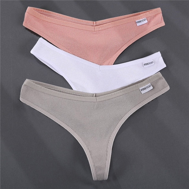 3PCS/Set G-string Underwear Cotton