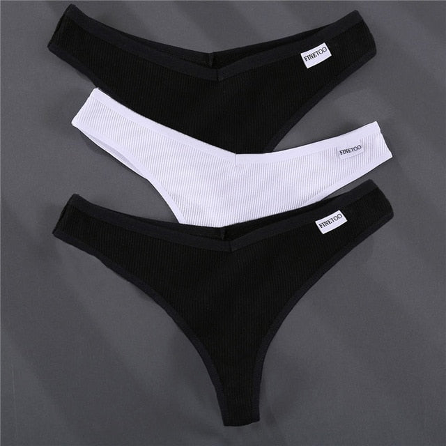 3PCS/Set G-string Underwear Cotton