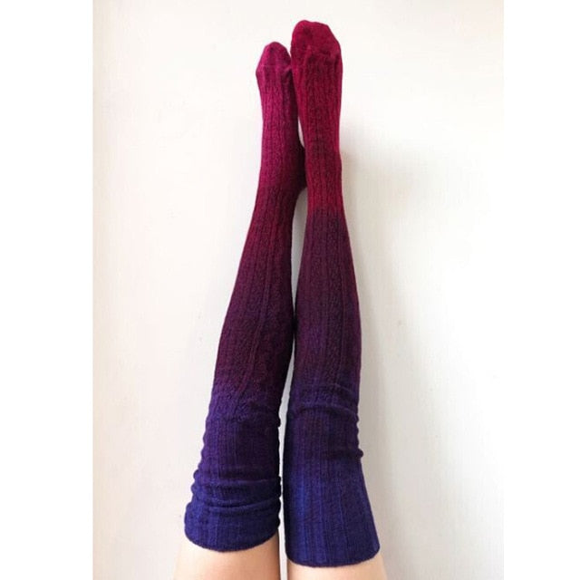 Soxi Cable Knit Knee High Socks