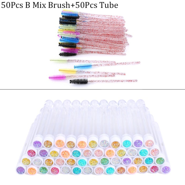 "SPARKLE" Eyebrow Brush Tube