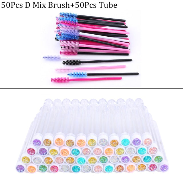 "SPARKLE" Eyebrow Brush Tube